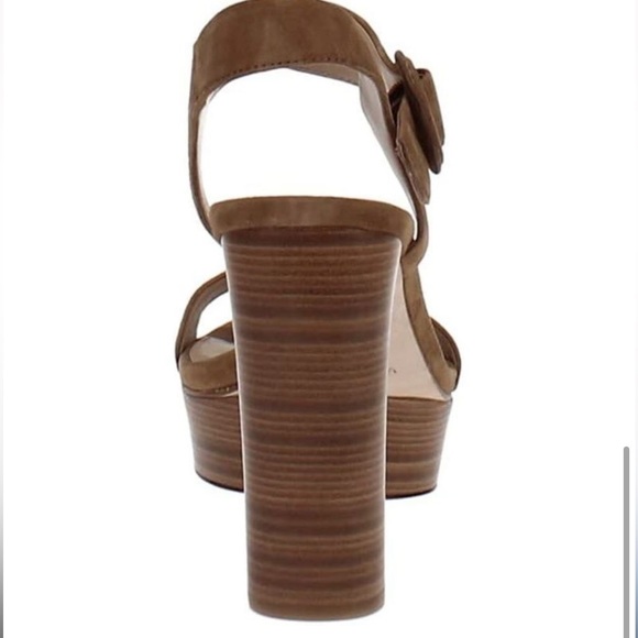 VIA SPIGA IRA STRAPPY PLATFORM HIGH TOFFEE SUEDE SIZE 7M - Picture 2 of 7